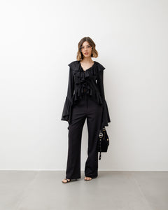 Pantaloni classy NERO - M756 slc