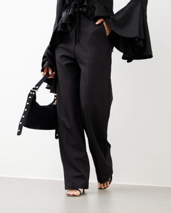 Pantaloni classy NERO - M756 slc