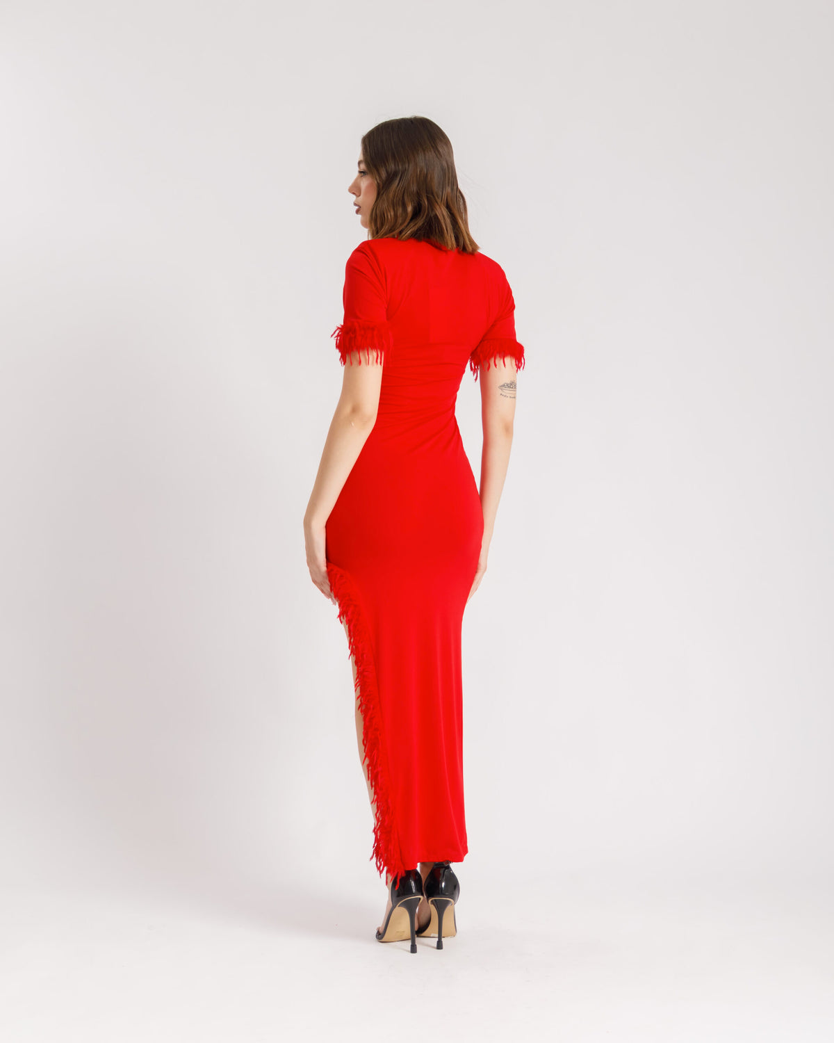Abito con piume - 22338