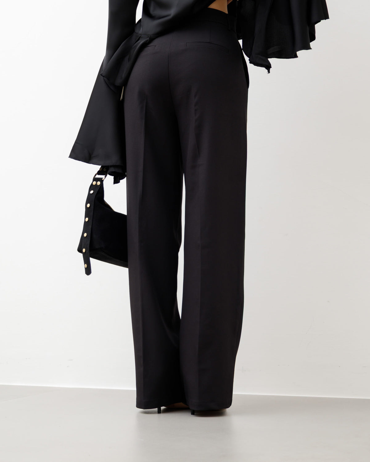 Pantaloni classy NERO - M756 slc