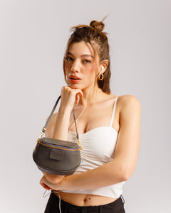 Borsa NEW ISABELLA micro grigio cenere  - LOVING BAGS