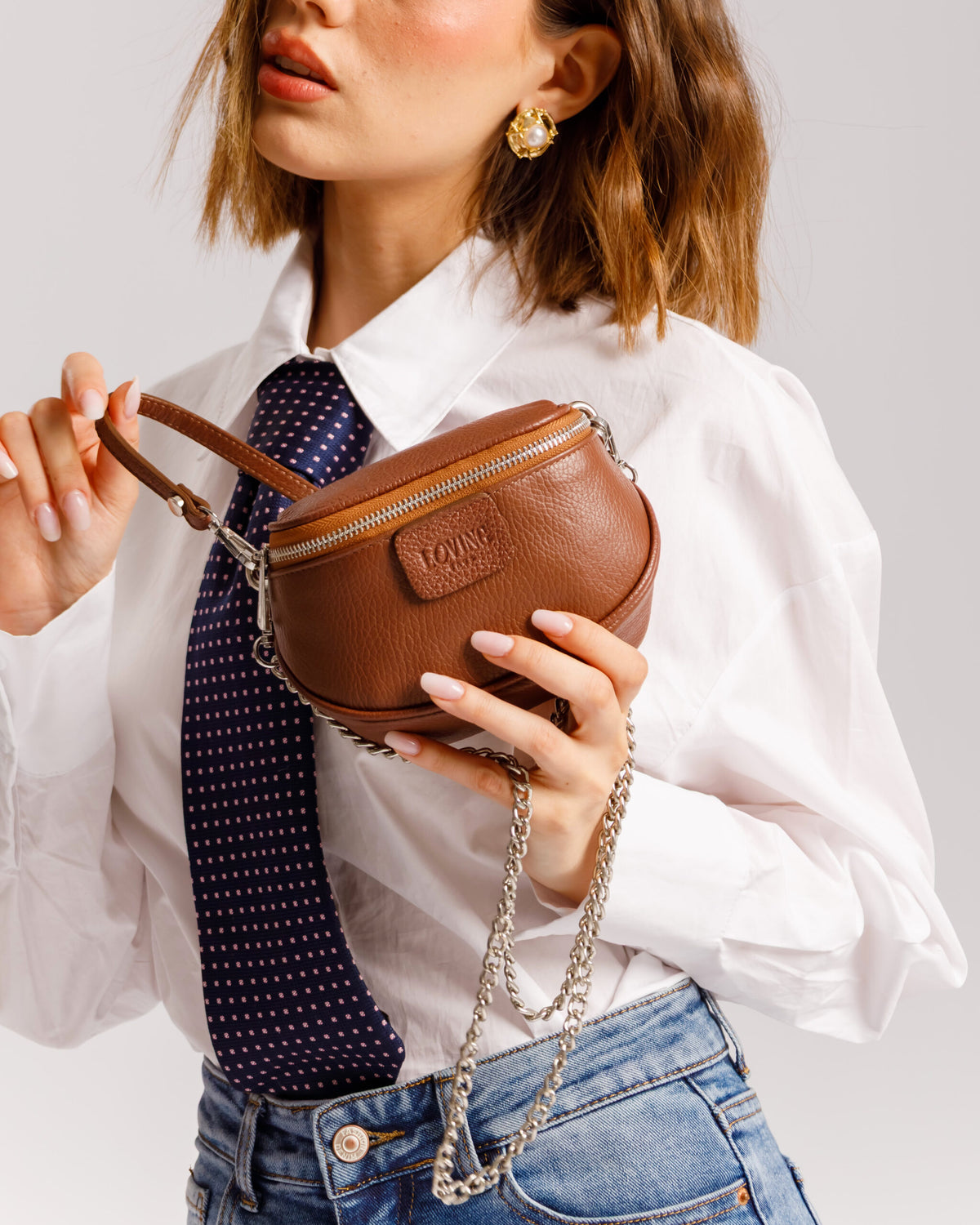 Borsa NEW ISABELLA micro marrone - LOVING BAGS