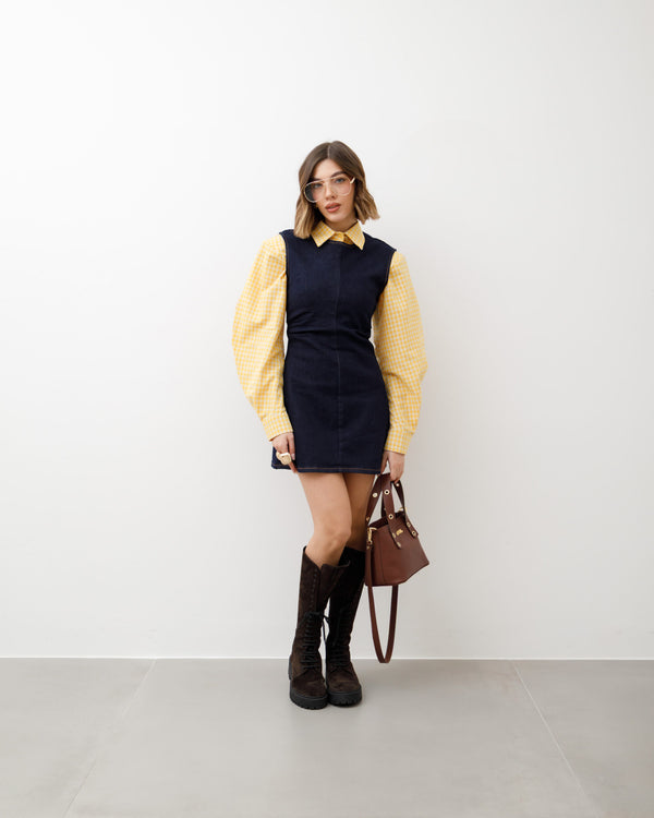 Abito corto in denim -  K915 slc