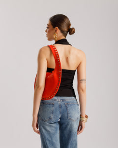 Top in cotone scollo halter - H15125