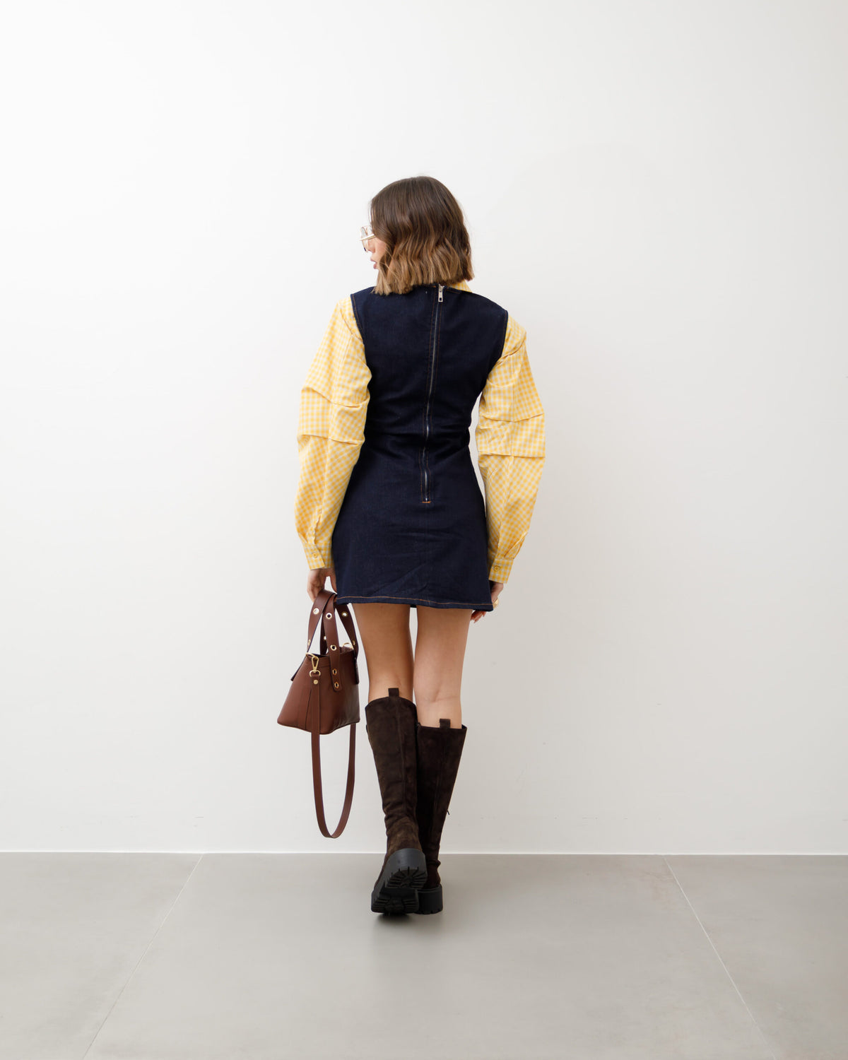 Abito corto in denim -  K915 slc