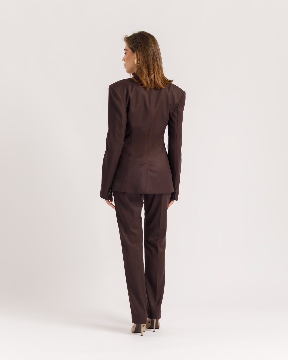 Blazer sartoriale doppiopetto MORO - 0012