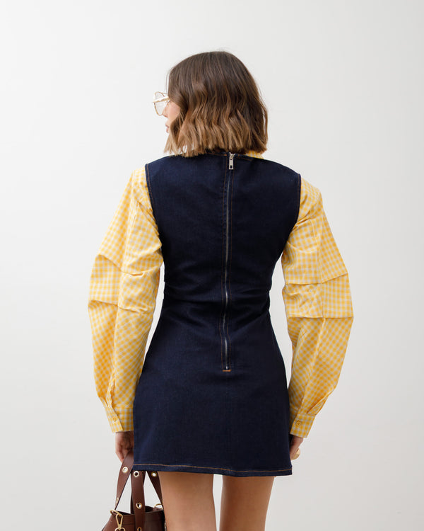 Abito corto in denim -  K915 slc