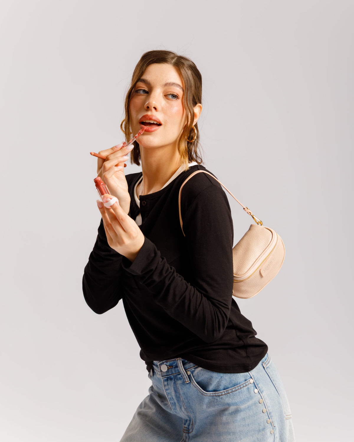 Borsa NEW ISABELLA micro rosa cipria - LOVING BAGS