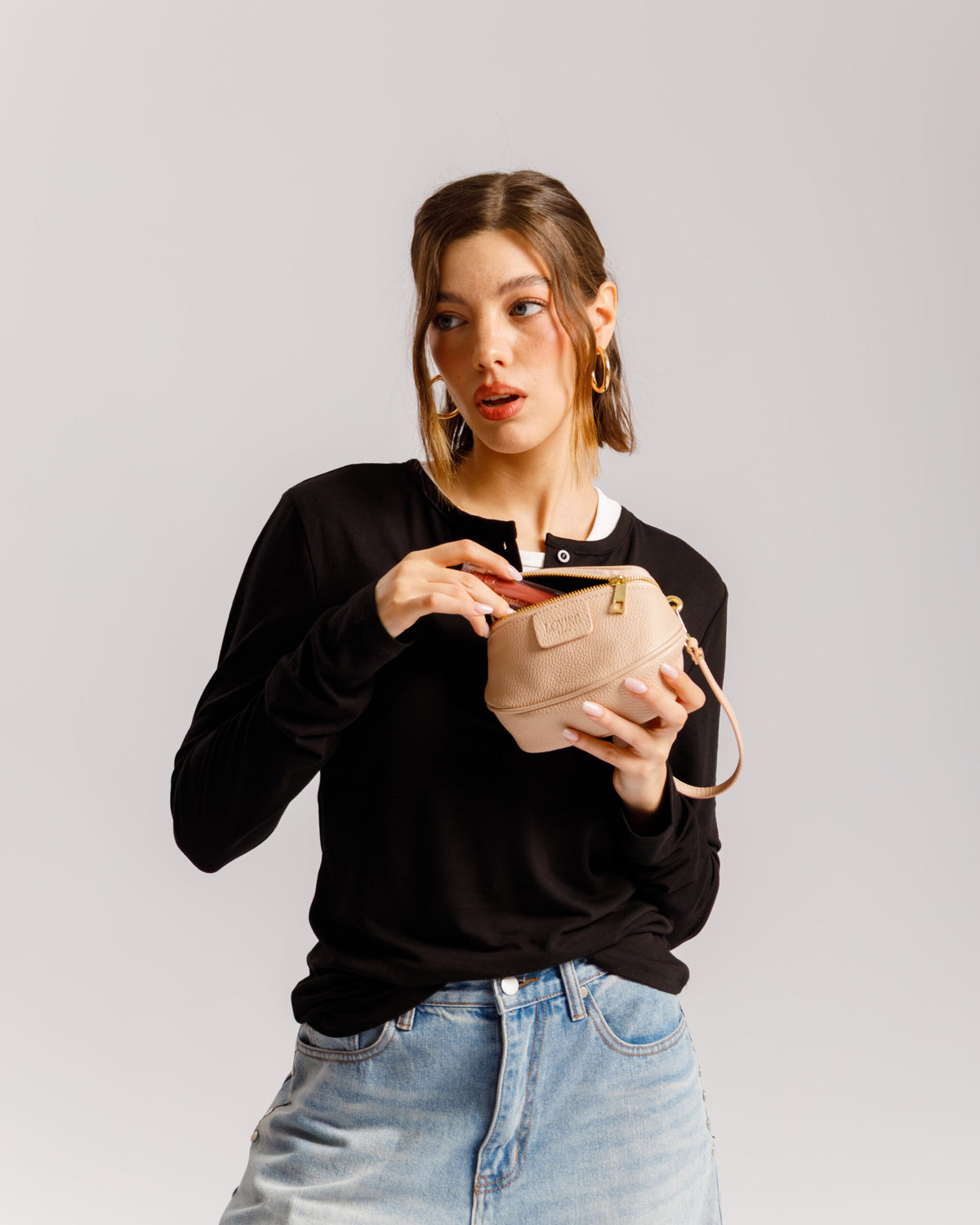 Borsa NEW ISABELLA micro rosa cipria - LOVING BAGS