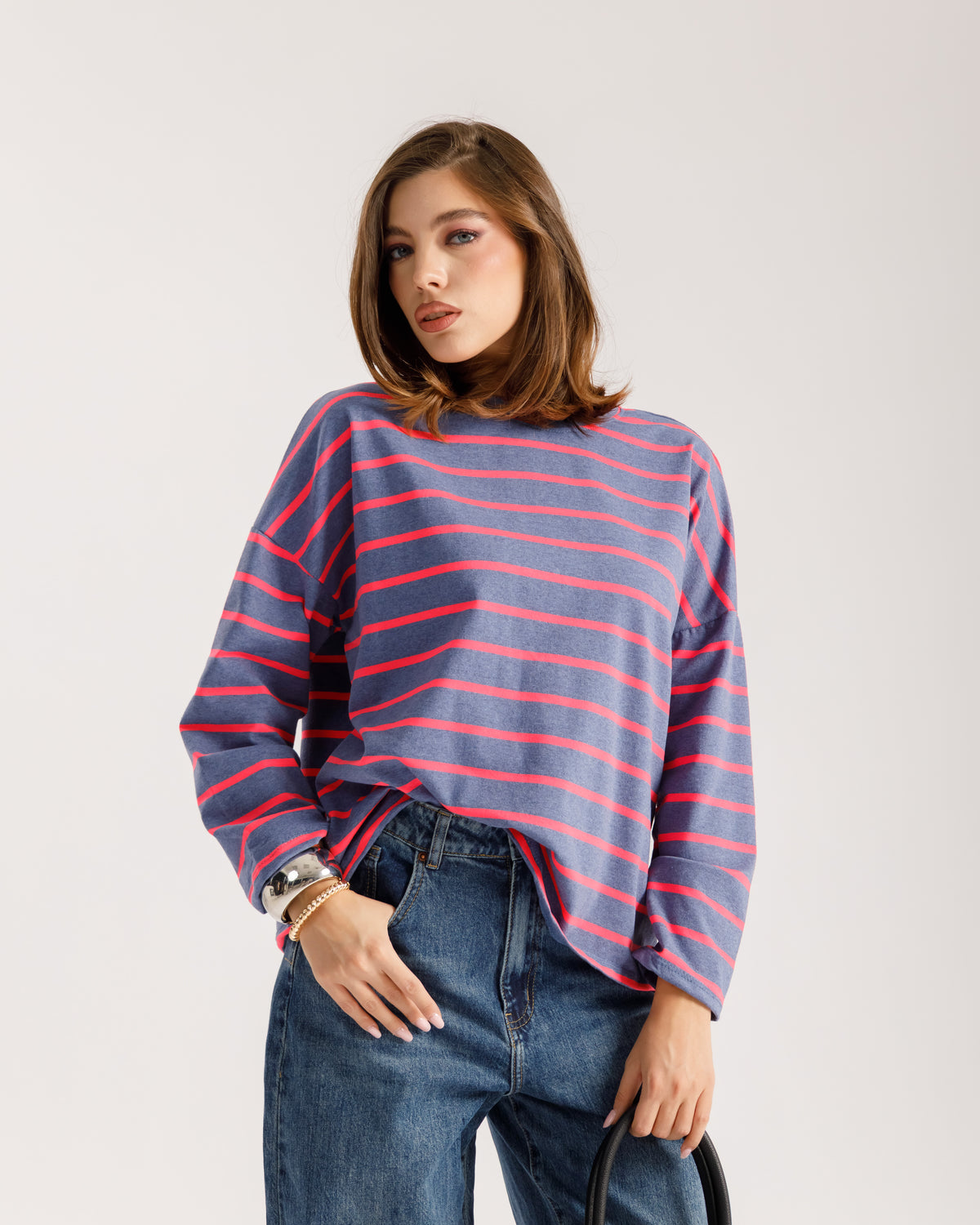 Maglia long sleeve a righe - 3225
