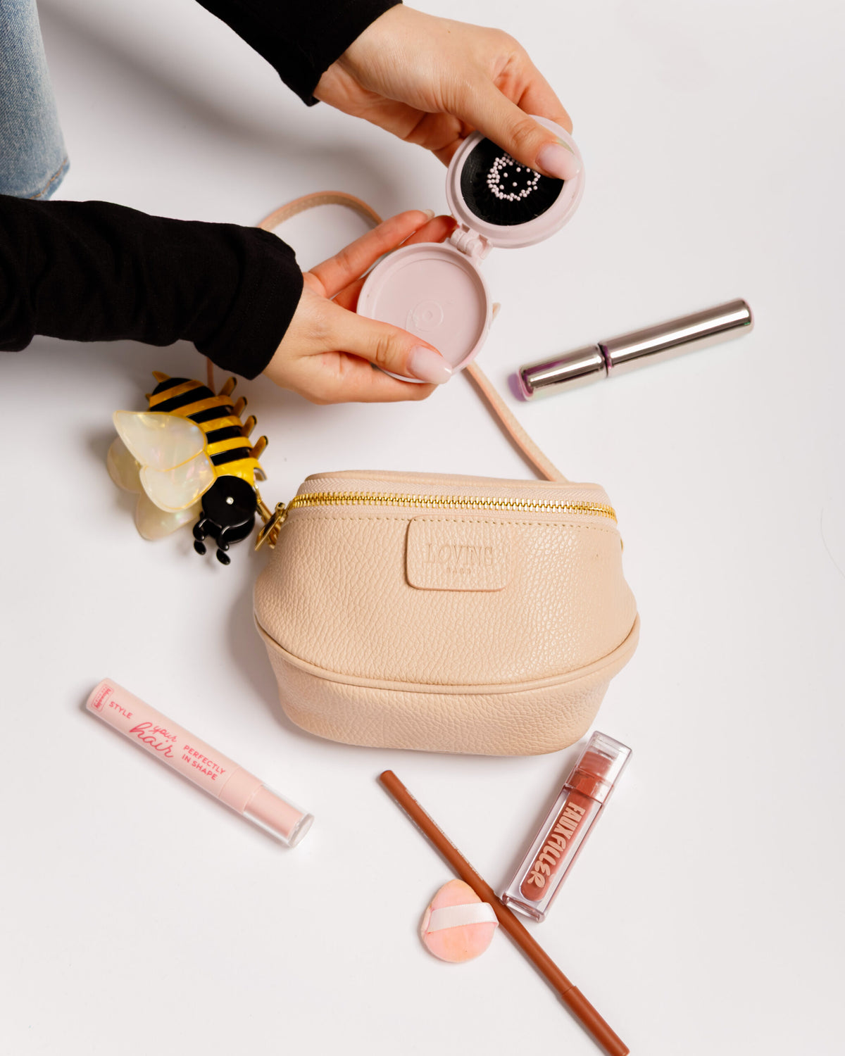 Borsa NEW ISABELLA micro rosa cipria - LOVING BAGS