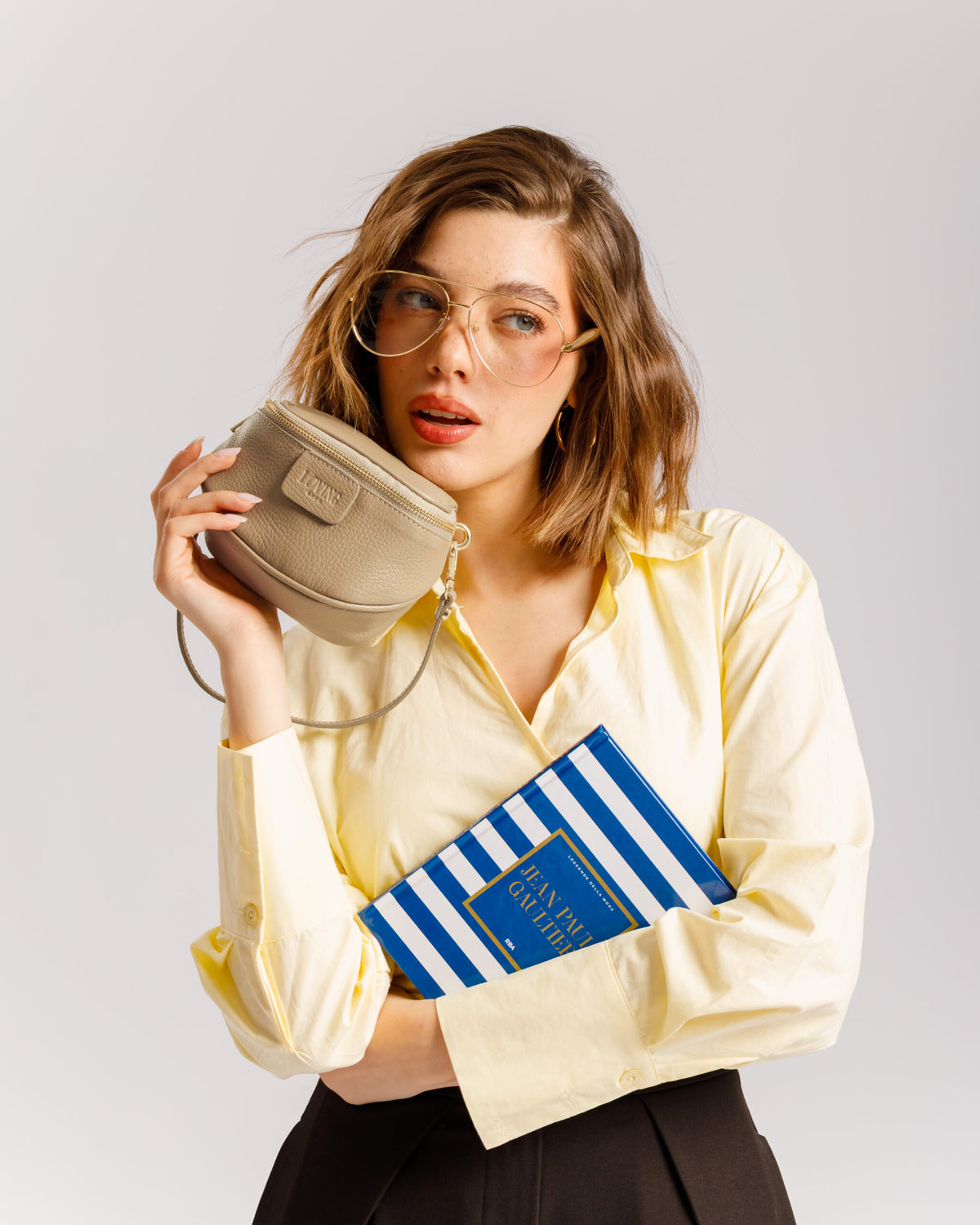 Borsa NEW ISABELLA micro tortora - LOVING BAGS