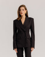 Blazer sartoriale doppiopetto NERA - 0012