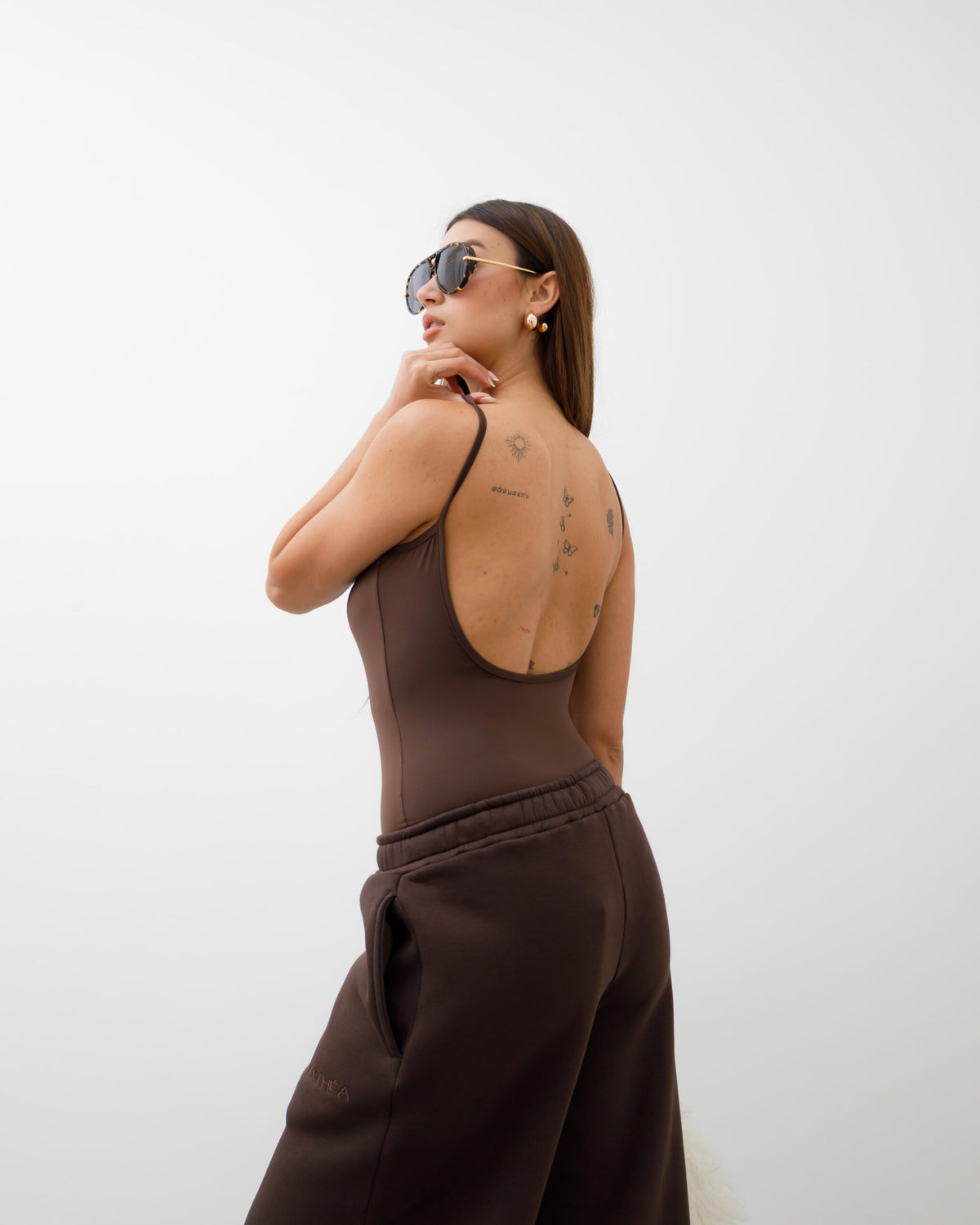 Body in lycra spalline sottili ALTHÉA - C129 slcm