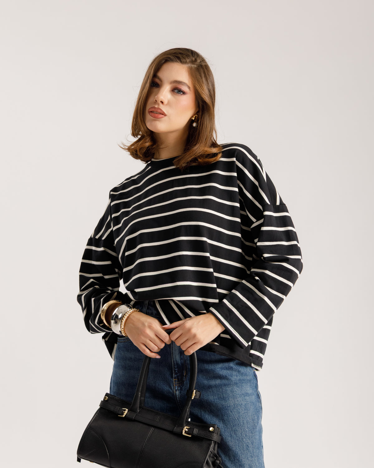 Maglia long sleeve a righe - 3225