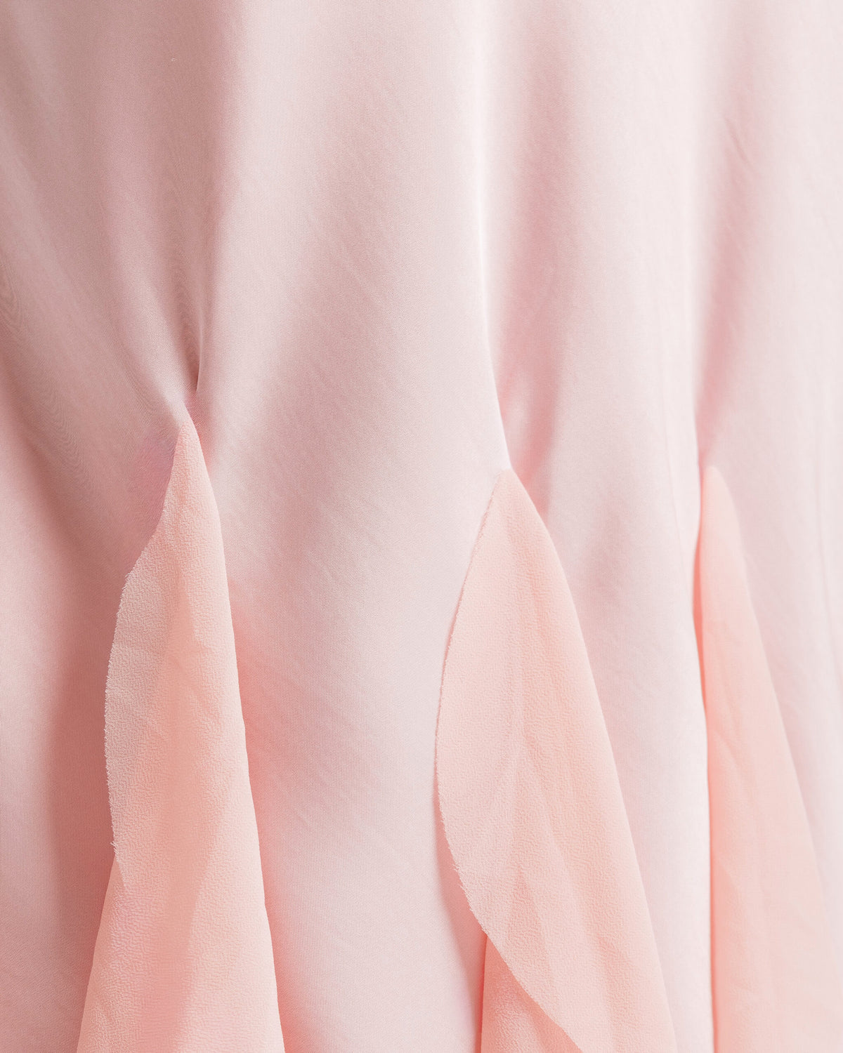 Abito satin con rouches ROSA - PF339 SLCt