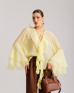 Camicia con volant - 12609