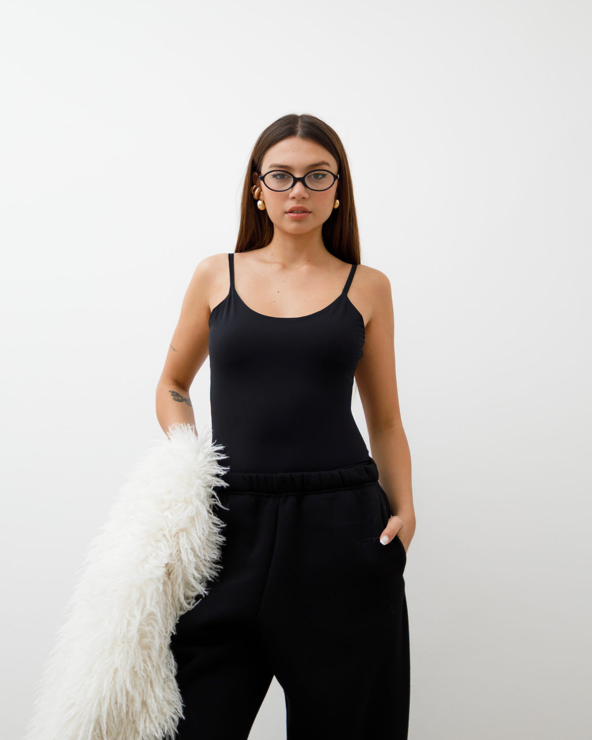 Body in lycra spalline sottili ALTHÉA - C129 slcm