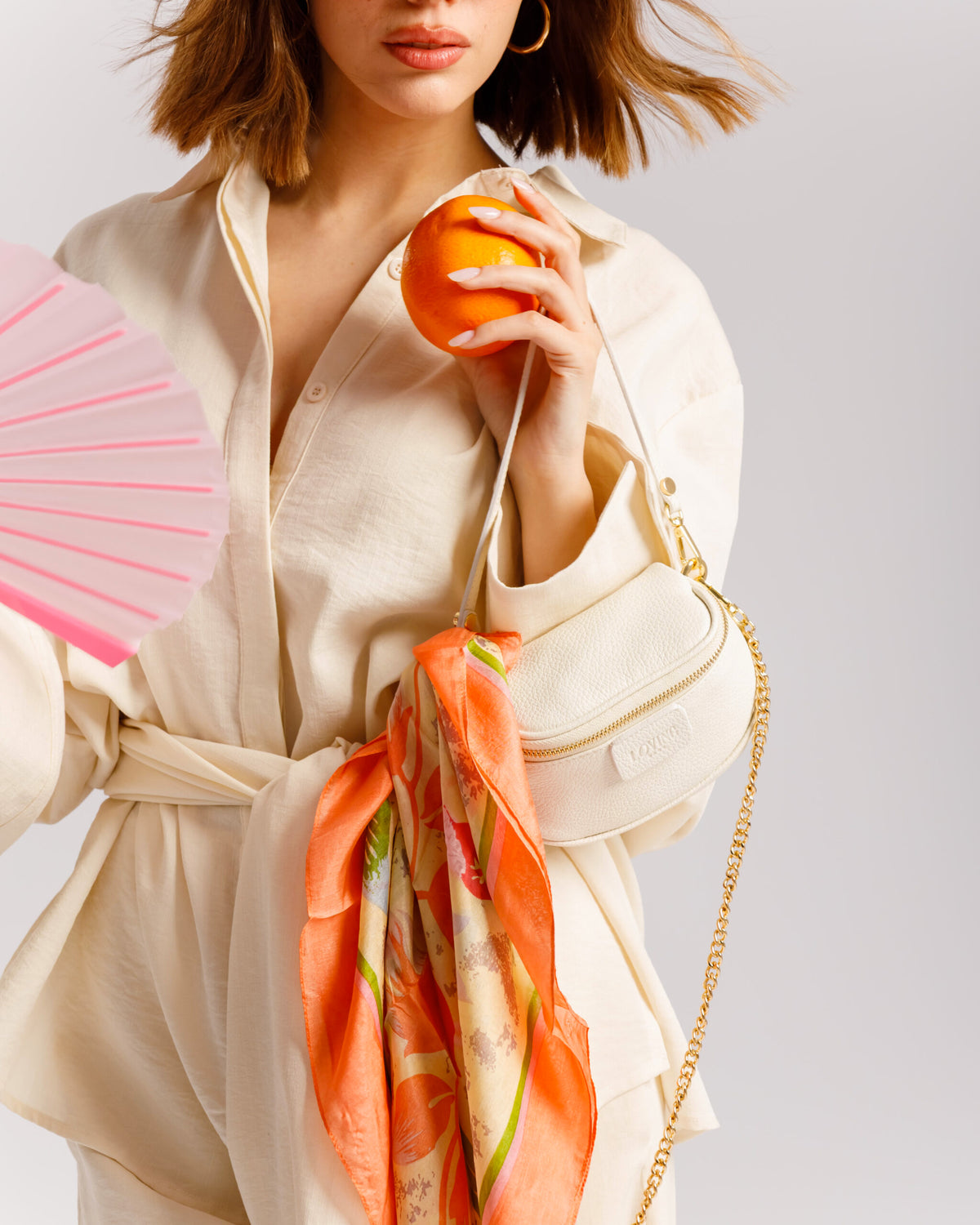 Borsa NEW ISABELLA micro latte  - LOVING BAGS
