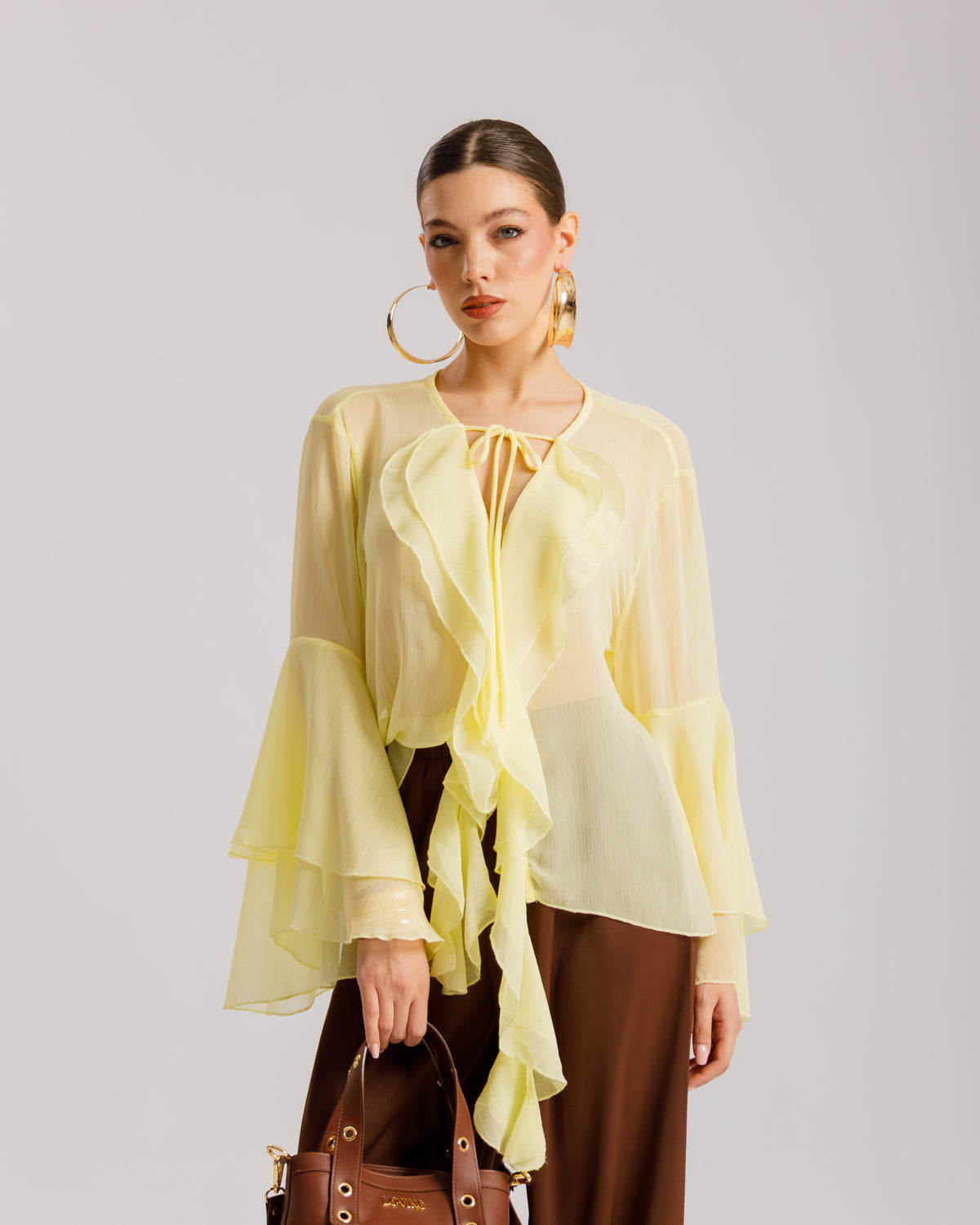 Camicia con volant - 12609