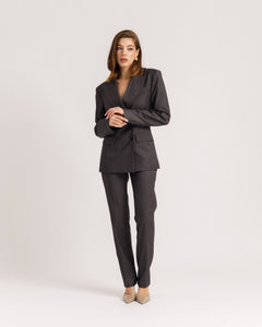 Blazer sartoriale doppiopetto GRIGIA - 0012