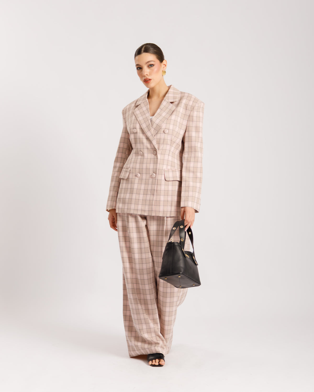 Tailleur a quadretti ROSA - ECL13652