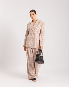 Tailleur a quadretti ROSA - ECL13652