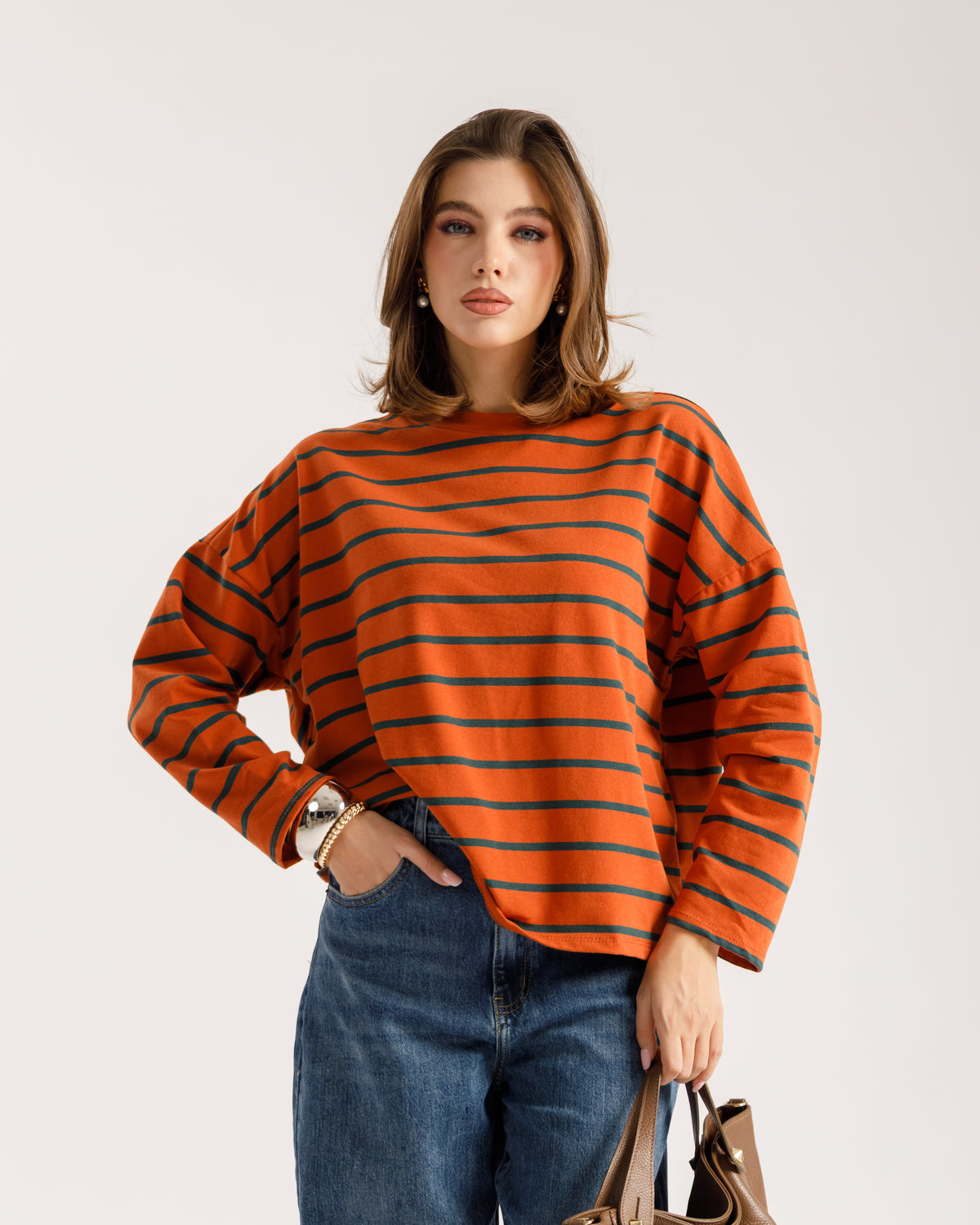 Maglia long sleeve a righe - 3225