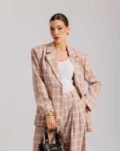 Tailleur a quadretti ROSA - ECL13652