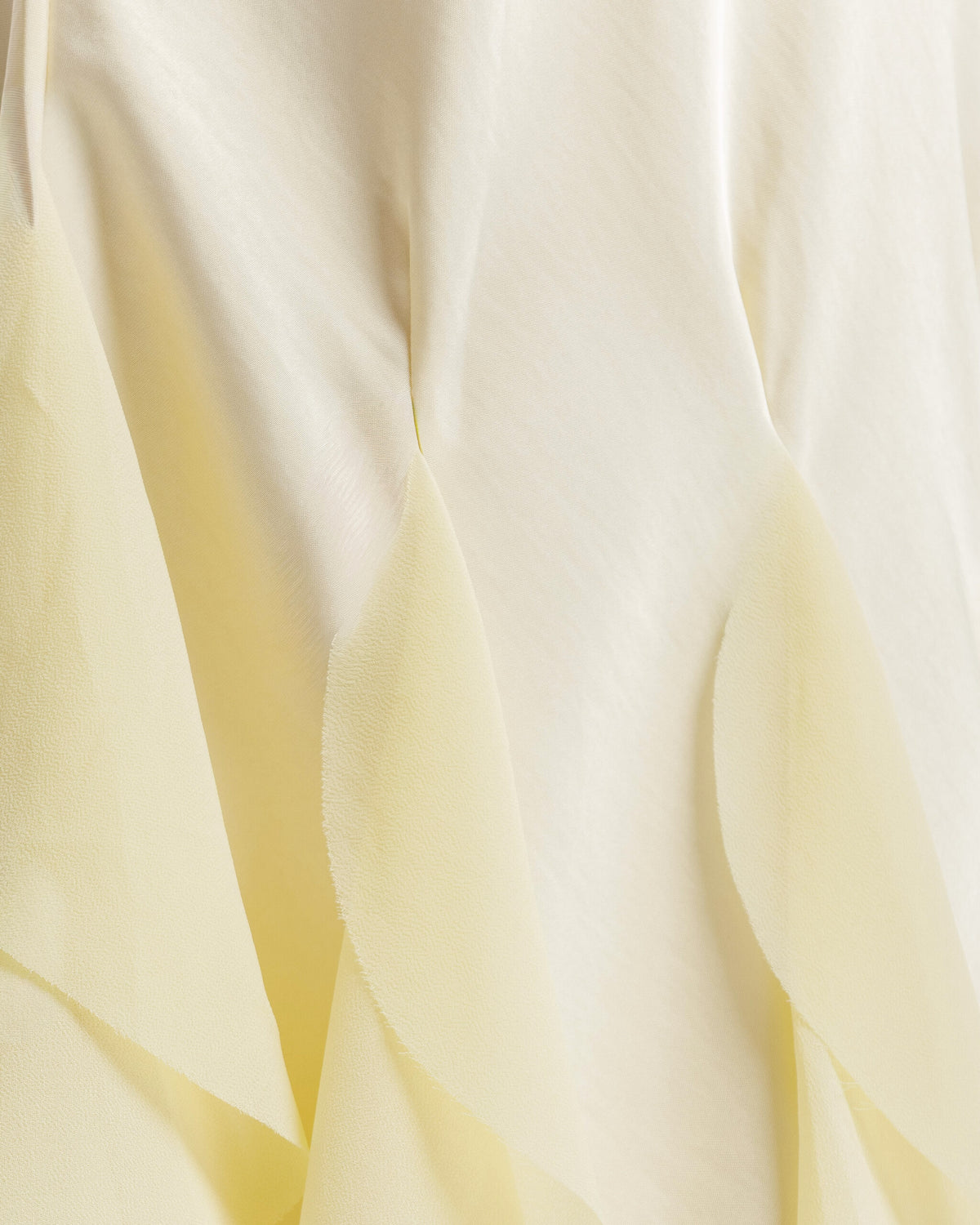 Abito satin con rouches GIALLO - PF339 slc