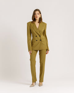 Blazer sartoriale doppiopetto VERDE - 0012