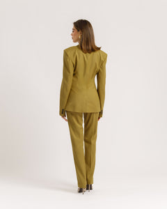 Blazer sartoriale doppiopetto VERDE - 0012