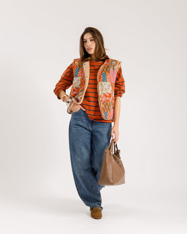 Gilet patchwork - G150515