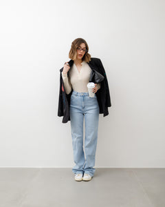 Jeans wide leg blu chiaro - 9380