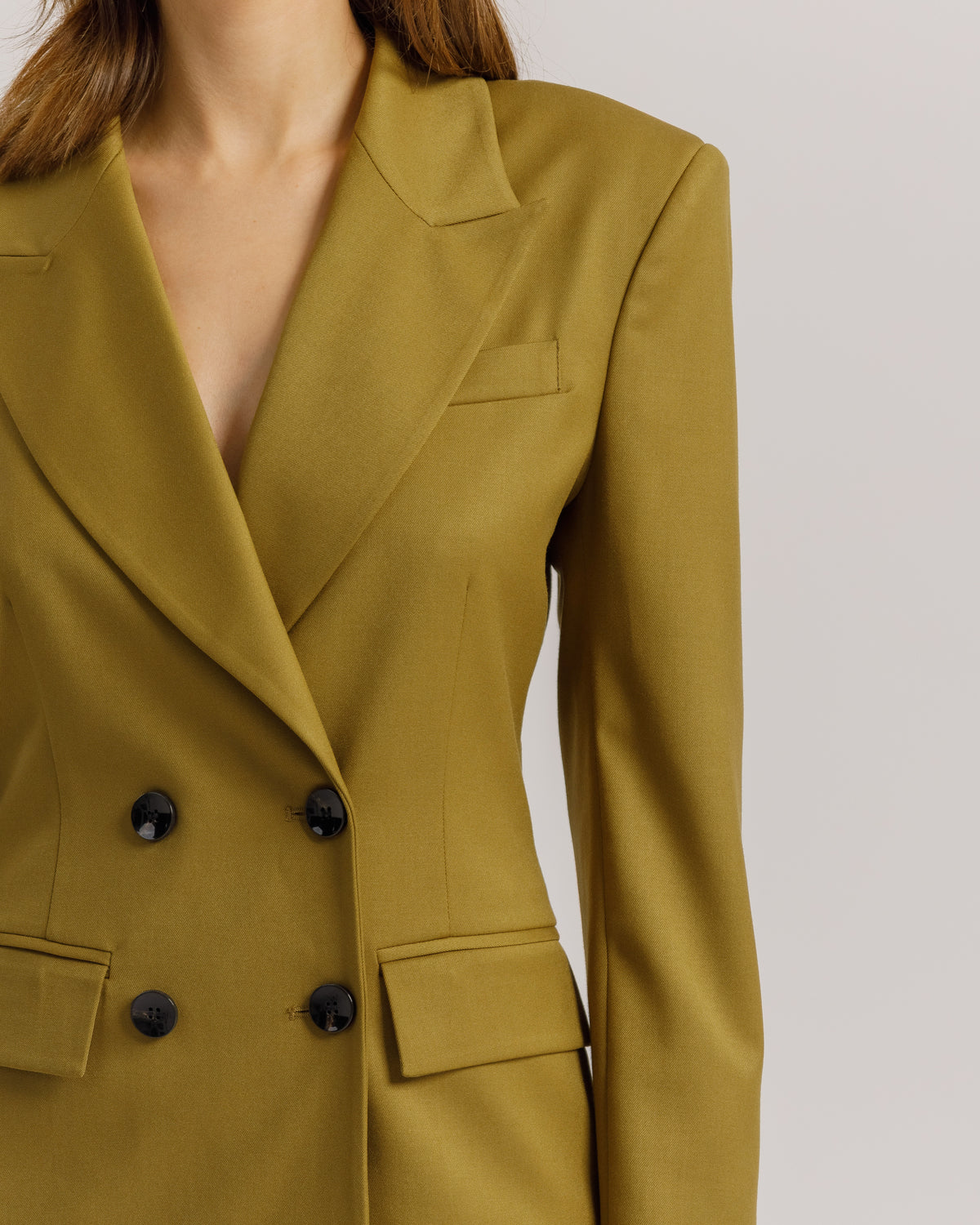 Blazer sartoriale doppiopetto VERDE - 0012