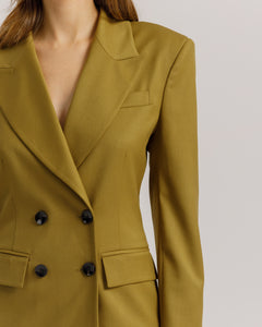 Blazer sartoriale doppiopetto VERDE - 0012