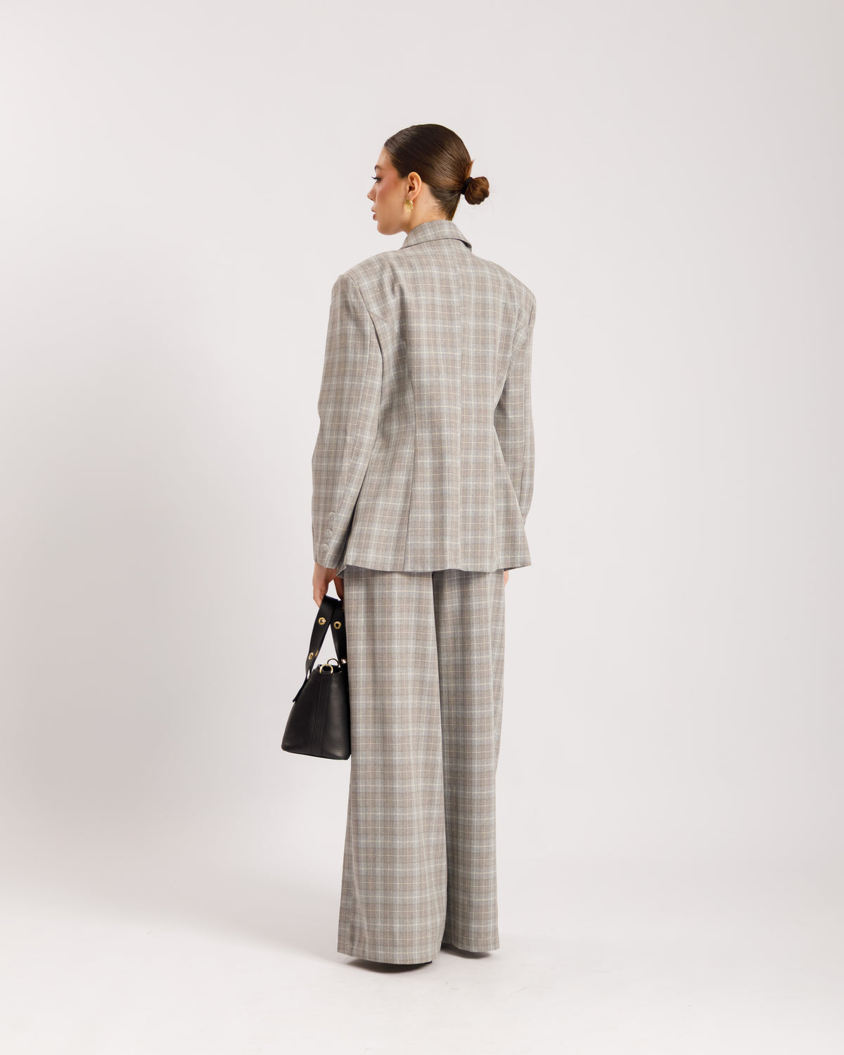 Tailleur a quadretti GRIGIO - ECL13652