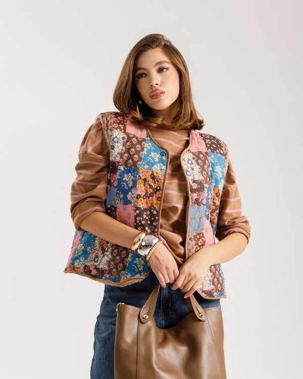 Gilet patchwork - G150515