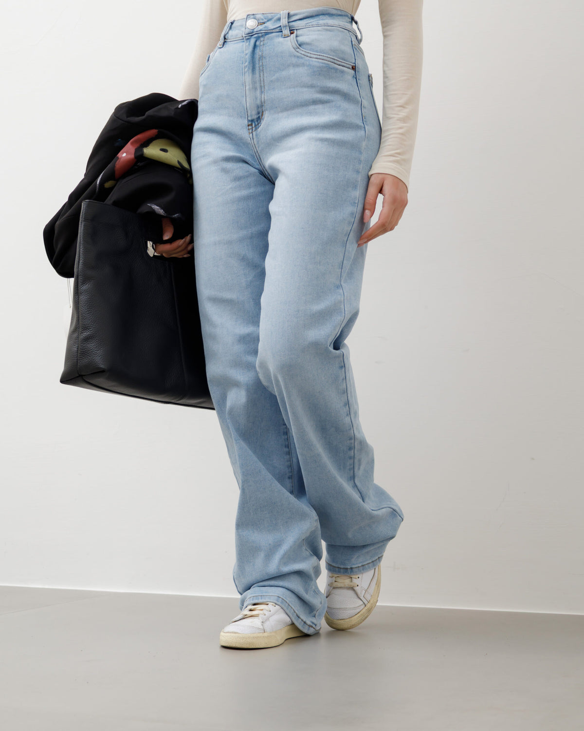 Jeans wide leg blu chiaro - 9380