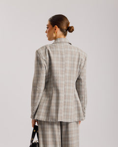 Tailleur a quadretti GRIGIO - ECL13652