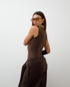 Body in lycra scollato ALTHÉA - C128