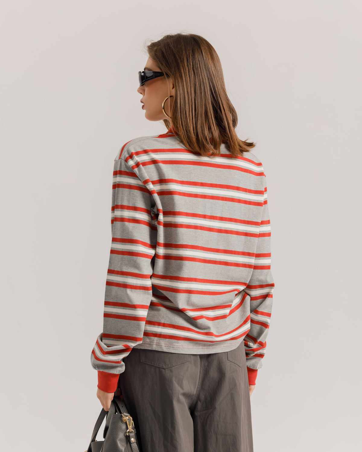 Maglia polo riga rossa - 5548