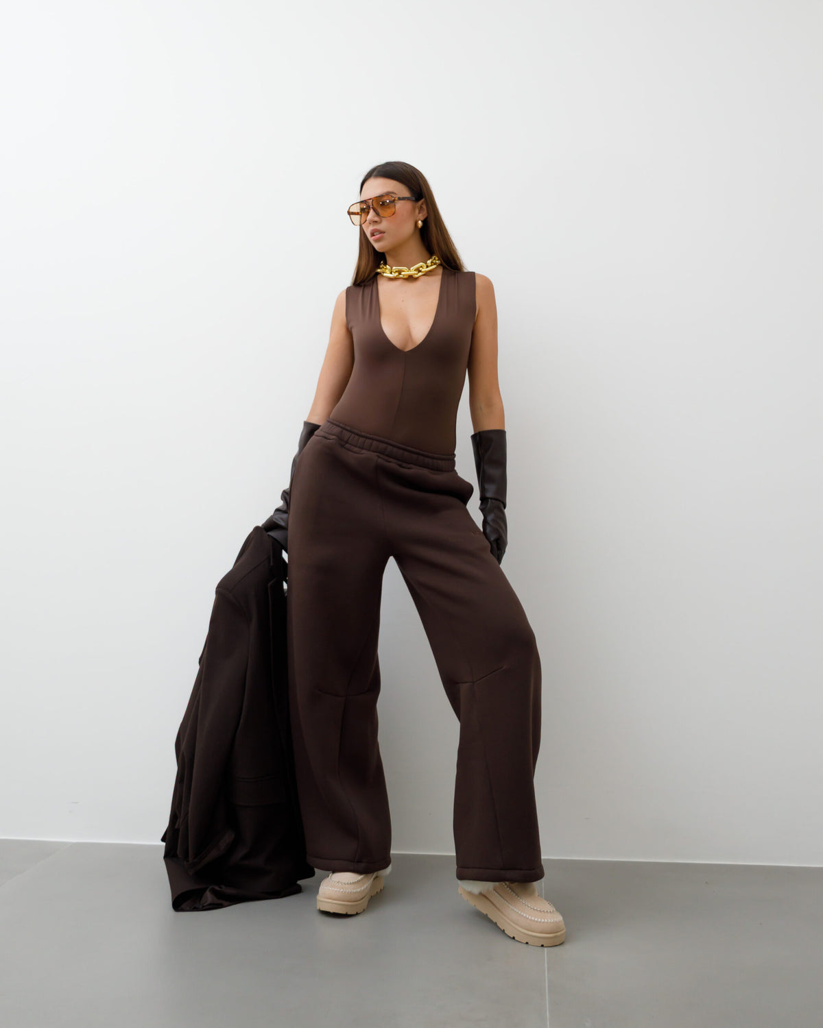 Body in lycra scollato ALTHÉA - C128
