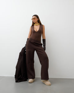 Body in lycra scollato ALTHÉA - C128