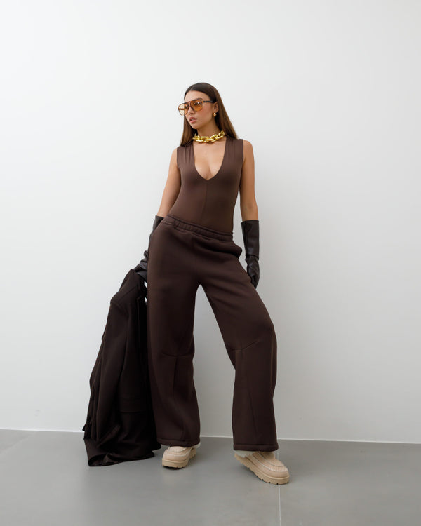 Body in lycra scollato ALTHÉA - C128