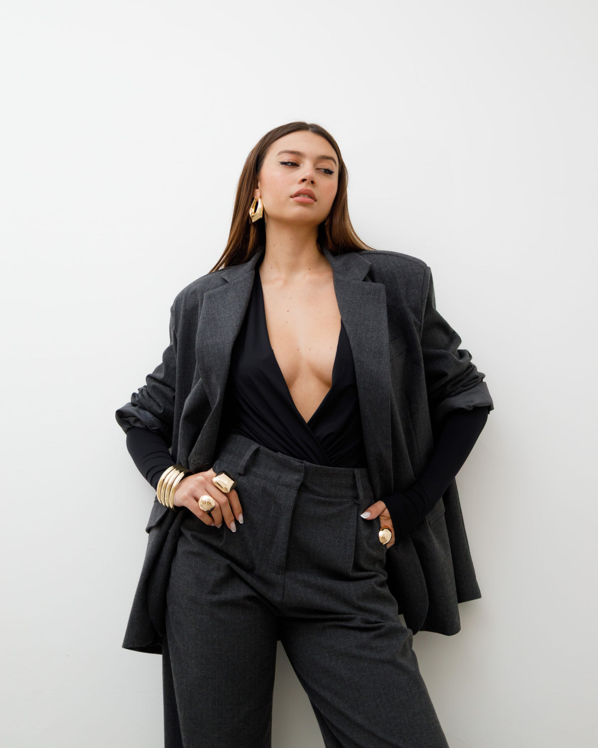 Blazer oversize gessato ALTHÉA - C156