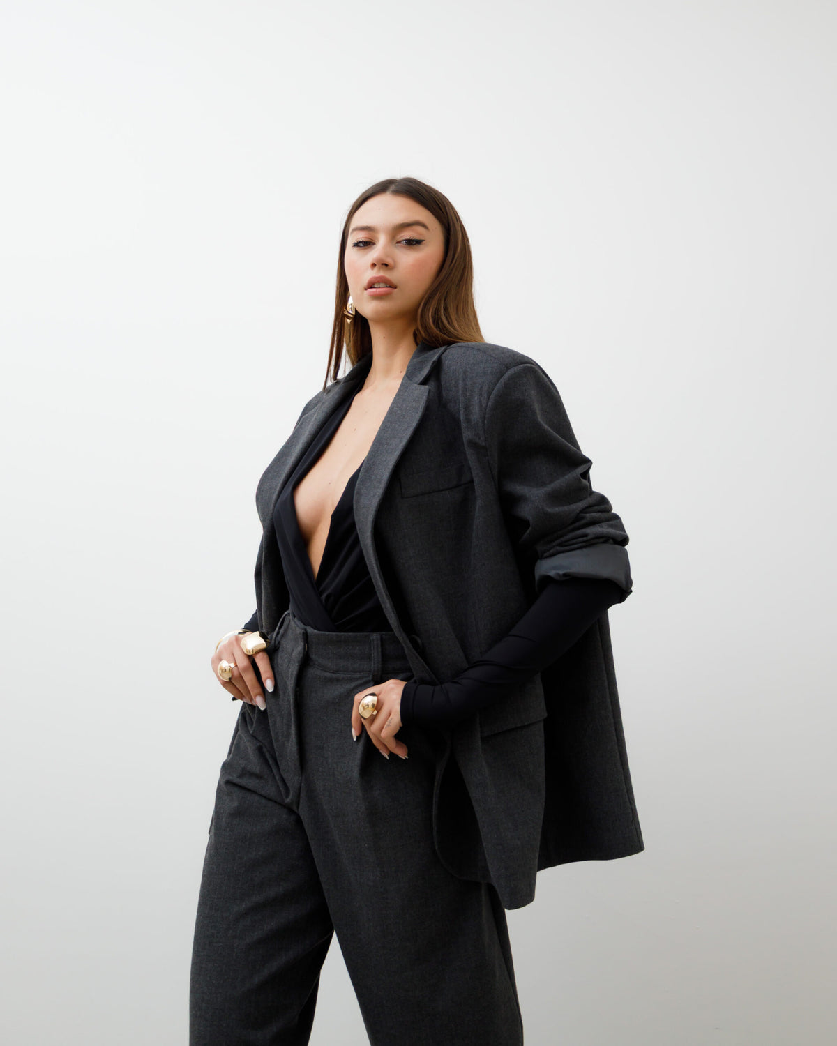 Blazer oversize gessato ALTHÉA - C156
