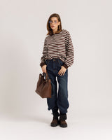 Jeans ballon blu scuro - H6215