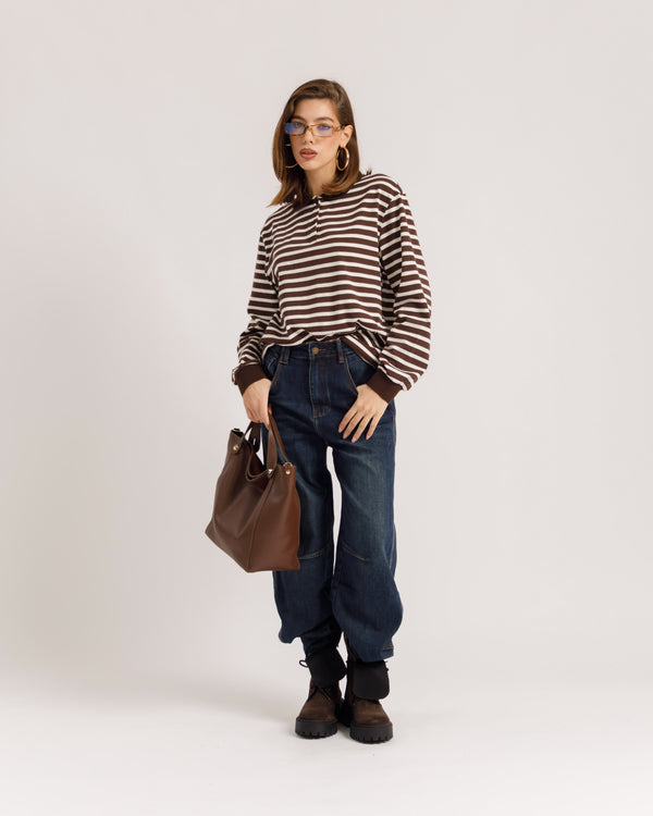 Maglia polo a righe - 5641