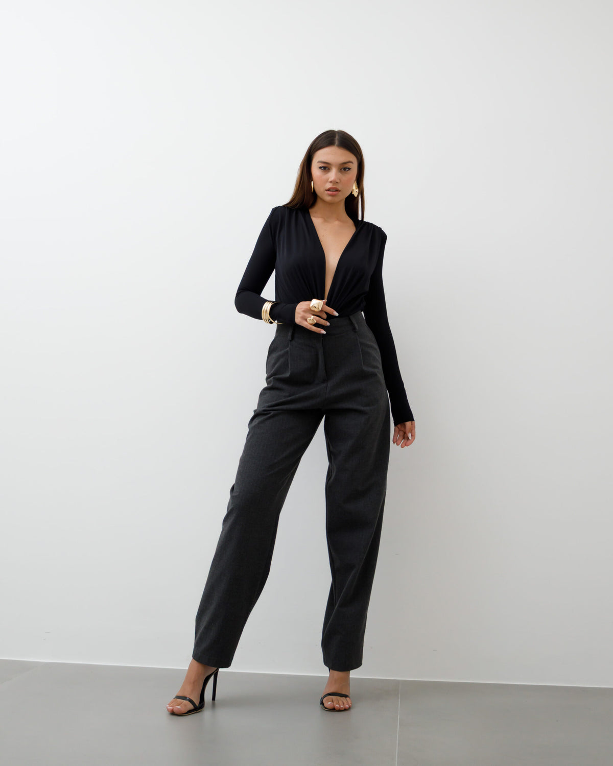 Body in lycra con spallina e scollo ALTHÉA - C164